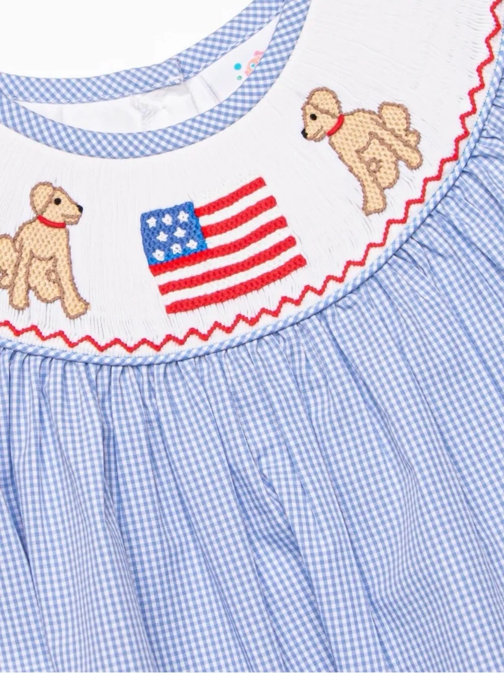 Stitchy Fish Pups and Flag Baby Bubble